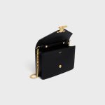 WALLET ON CHAIN MARGO IN SHINY CALFSKIN BLACK - Image 4
